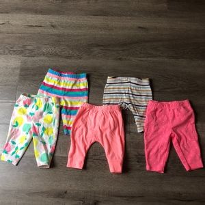 Carter's Newborn Girls Leggings
